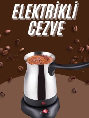 Çelik Kahve Makinesi Cezve 800 Watt Paslanmaz Çelik Türk Kahvesi Makinesi