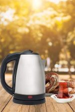 Kettle C F Tipi 220-240V Paslanmaz Çelik Elektrik Kablolu Otomatik Kapanma - Görsel 5