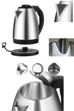 Kettle C F Tipi 220-240V Paslanmaz Çelik Elektrik Kablolu Otomatik Kapanma - Görsel 4