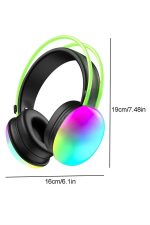 RGB Işıklı Yüksek Ses Kaliteli Kablosuz Kulak Üstü Bluetooth Kulaklık - Görsel 2
