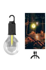 3 Farklı Mod LED'li Şarjlı Asma Kancalı Kamp Lambası Taşınabilir Ampul - Görsel 5