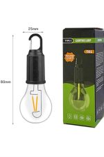 3 Farklı Mod LED'li Şarjlı Asma Kancalı Kamp Lambası Taşınabilir Ampul - Görsel 4