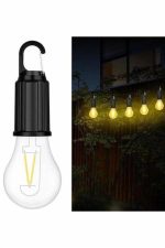 Şarjlı Dekoratif Kamp Lambası Askılı Ampul Led Işık Type-C Girişli - Görsel 2