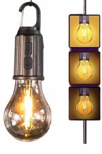 Şarjlı Dekoratif Kamp Lambası Askılı Ampul Led Işık Type-C Girişli - Görsel 5