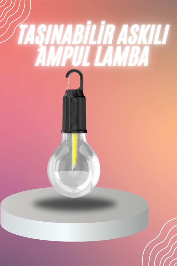 Compressed by jpeg-recompress Şarjlı Dekoratif Kamp Lambası Askılı Ampul Led Işık Type-C Girişli - Görsel 1