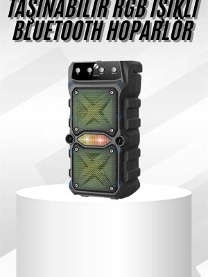 Çift Çıkışlı Güçlü Bataryalı Kablosuz Yüksek Ses Kaliteli Bluetooth Hoparlör