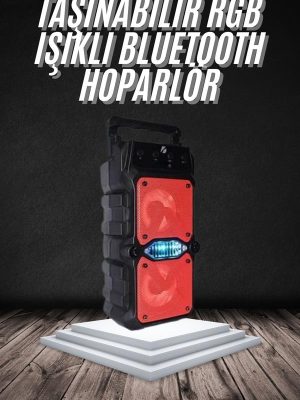Bluetooth Hoparlör Çift Mikrofonlu Güçlü Ses Kaliteli Kesintisiz Kablosuz
