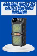 Büyük Boy Bluetooth Hoparlör Çoklu Bağlantı Çift Çıkışlı Taşınabilir Kesintisiz