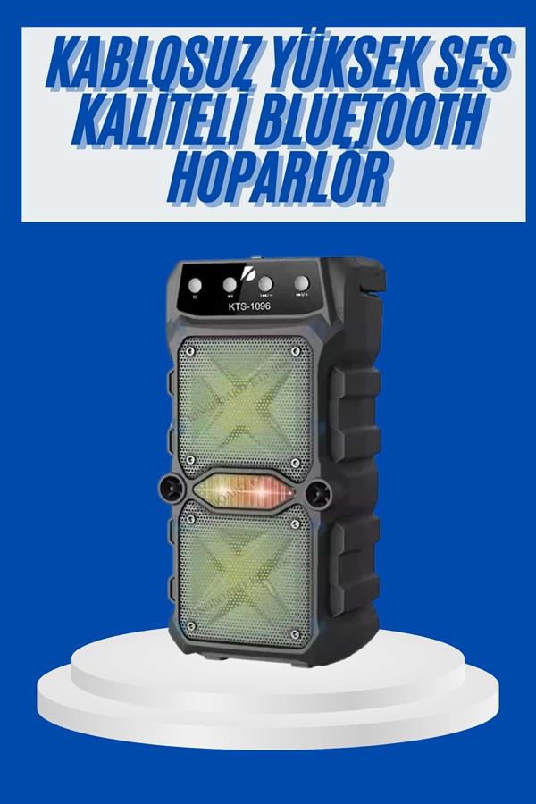 Compressed by jpeg-recompress Büyük Boy Bluetooth Hoparlör Çoklu Bağlantı Çift Çıkışlı Taşınabilir Kesintisiz - Görsel 1