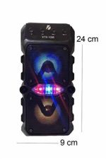 Bluetooth Hoparlör Yüksek Ses Kaliteli Büyük Boy Çift Çıkışlı Ses Bombası - Görsel 3
