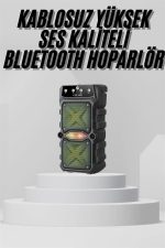 Bluetooth Hoparlör Yüksek Ses Kaliteli Büyük Boy Çift Çıkışlı Ses Bombası