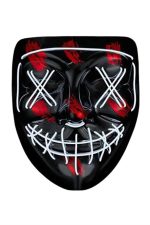 Hallowen Parti Maskesi Neon Led Işıklı Maske 3 Modlu Cadılar Bayramı Maskesi - Görsel 5