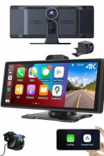 Android ve İOS Uyumlu Ön Arka Çift Kameralı Araç Ekranı Dokunmatik CarPlay - Görsel 5