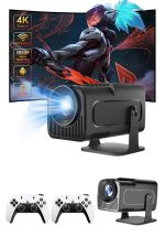 4K Android Smart Wi-fi Çift Kollu Projeksiyon Game Box Kumandalı Taşınabilir - Görsel 3