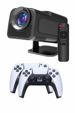 Çift Kollu Game Box Projeksiyon Cihazı Kumandalı Android Tv Dahili Hoparlör - Görsel 2
