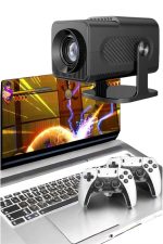 Çift Kollu Game Box Projeksiyon Cihazı Kumandalı Android Tv Dahili Hoparlör - Görsel 3