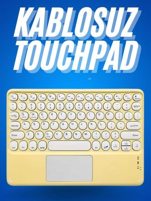 Bluetooth Touchpad Klavye Ultra İnce Taşınabilir Q Klavye