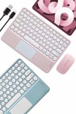 Profesyonel Wifi Q Klavye Bluetooth Klavye Touchpad 10.8 Inç - Görsel 2