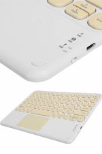 Profesyonel Wifi Q Klavye Bluetooth Klavye Touchpad 10.8 Inç - Görsel 5