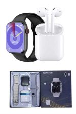 Akıllı Saat Gümüş Kasa Bluetooth Kulaklık Hediyeli Çok Fonksiyonlu İkili Set - Görsel 4