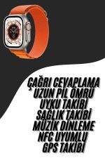 Yeni Nesil Akıllı Saat Çok Yönlü Titreşimli 49 MM Android ve İOS Uyumlu - Görsel 5