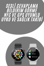 Akıllı Saat Adımsayar Nabız Ölçer Titreşim Özellikli Çağrı Cevaplama Sosyal Medya - Görsel 5