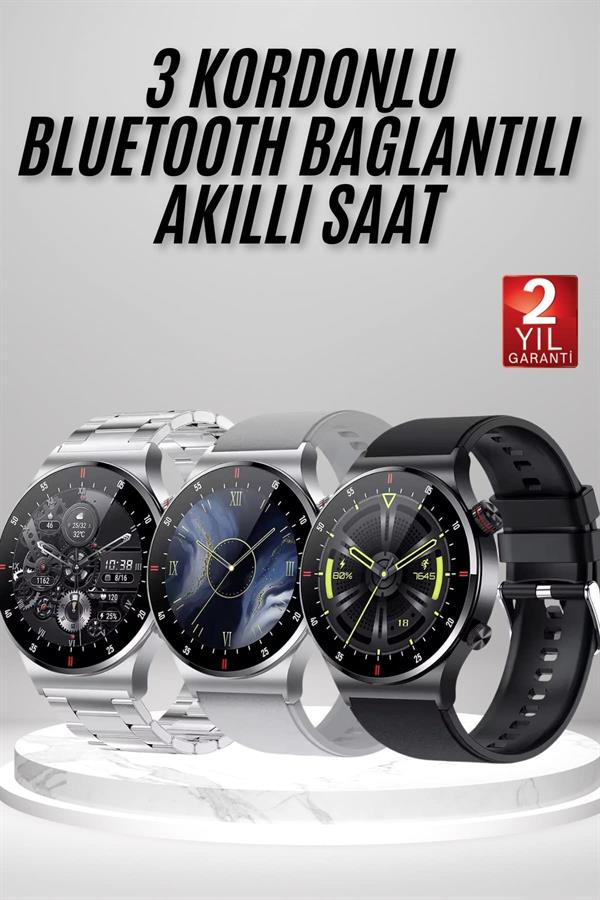 Compressed by jpeg-recompress Akıllı Saat Çoklu Kordon Seçeneği Amoled Ekran Çok Fonksiyonlu Bluetooth Bağlantılı - Görsel 1