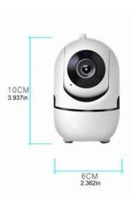 Baby Kamera Kablosuz 720P Beyaz 360 Derece Wifi Kamera Full HD 1080p - Görsel 5