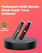 Paslanmaz Çelik Bıçaklı Sinek Kaydı Tıraş Makinesi Uzun Ömürlü - Görsel 5