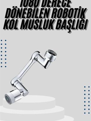 Mutfak Musluk Başlığı 1080 Derece Dönebilir Oynar Başlıklı Musluk Aparatı