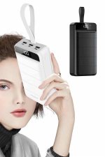 50.000 Mah Powerbank Turbo Hızlı Led Göstergeli Android İOS Uyumlu Taşınabilir Askılı - Görsel 5