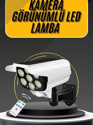 LED Lamba-Güneş Paneli Destekli Uzaktan Kumandalı Solar LED Lamba