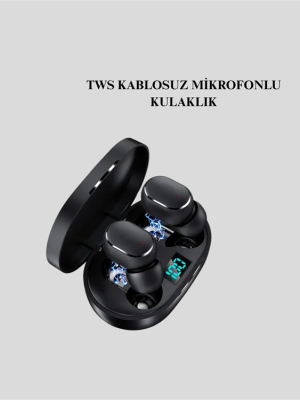 Bluetooth Kulaklık TWS Yüksek Ses Kaliteli Kesintisiz Dijital Göstergeli Kulaklık