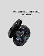 Kablosuz Kulak İçi Bluetooth Kulaklık Stereo Dokunmatik Kontrollü Kulaklık - Görsel 2