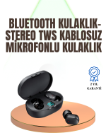 Kablosuz Kulak İçi Bluetooth Kulaklık Stereo Dokunmatik Kontrollü Kulaklık - Görsel 5