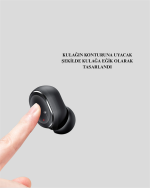 TWS Bluetooth Kulaklık Kulak İçi Kablosuz Dijital Göstergeli Çağrı Cevaplayabilen - Görsel 3