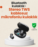 TWS Bluetooth Kulaklık Kulak İçi Kablosuz Dijital Göstergeli Çağrı Cevaplayabilen - Görsel 5