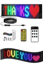 Matrix Led Cama Yapışan Telefon Kontrollü Panel Dijital Ekran Kumandalı - Görsel 5