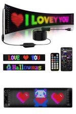 Matrix Led Cama Yapışan Telefon Kontrollü Panel Dijital Ekran Kumandalı - Görsel 3