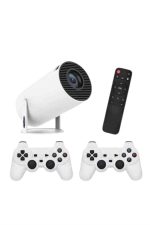 4K Wireless Çift Kollu Kumandalı Oyun Projeksiyonu Retro Video Oyunu - Görsel 2