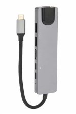 8 Port Çoklayıcı Macbook Ile Uyumlu Çoğaltıcı Type-C dönüştürücü TF SD kart - Görsel 4