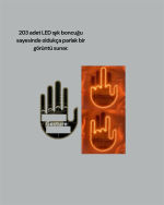 Yüksek Görünürlüklü Otomobil Jest Işığı – 3 Modlu LED Arka Cam Aksesuarı, Pratik ve Eğlenceli - Görsel 2