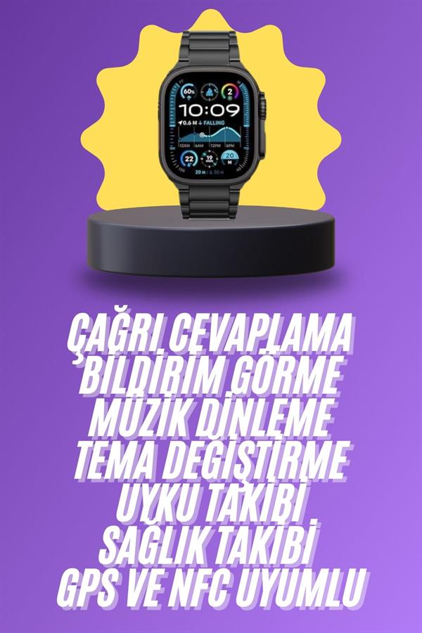 Compressed by jpeg-recompress Ultra 3 Kordonlu Amoled Ekran Akıllı Saat Çok Fonksiyonlu Uyku ve Sağlık Takibi - Görsel 1