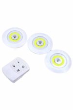 Dolap Işığı Mutfak Rafı Işığı Uzaktan Kumandalı 3 Lü Spot Led Lamba - Görsel 4