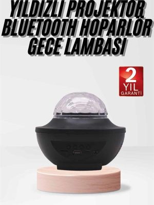 Çok Renkli Projektör Lamba Disko Topu Gece Lambası Kablosuz