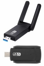 Mbps Wifi Alıcı Kablosuz Wifi Adaptörü Çift Band Çift Antenli - Görsel 3