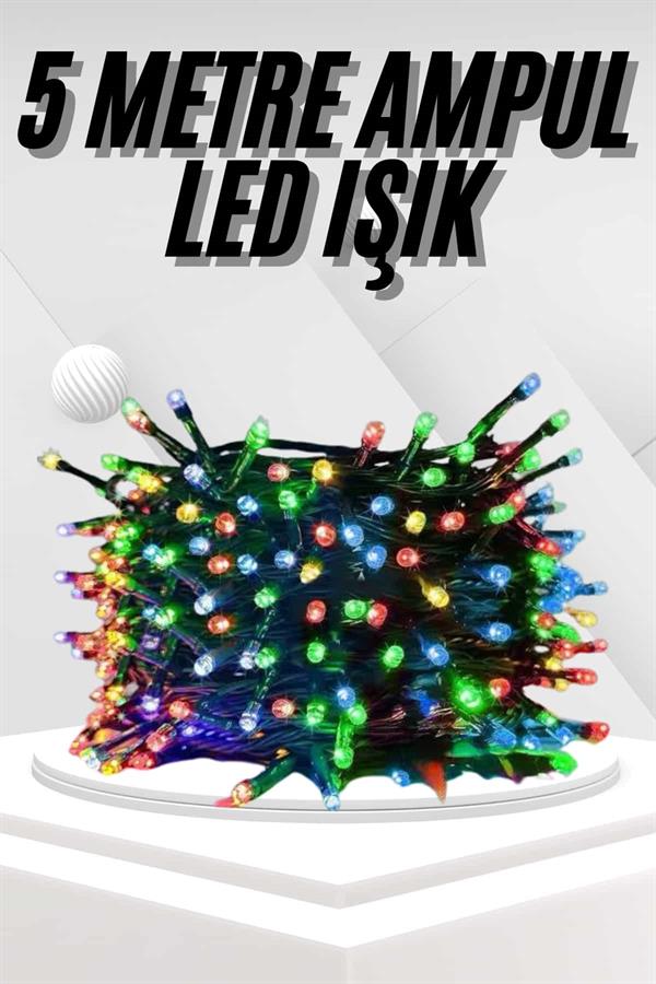 Compressed by jpeg-recompress Ledli Fişli Led Dekor Lambası 5M RGB Yılbaşı Ağacı Işığı - Görsel 1