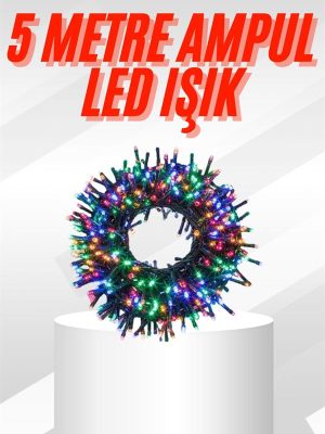 Karışık Renk Pilli Led Işık Çok Fonksiyonlu Enerji Tasarruflu 5 Metre