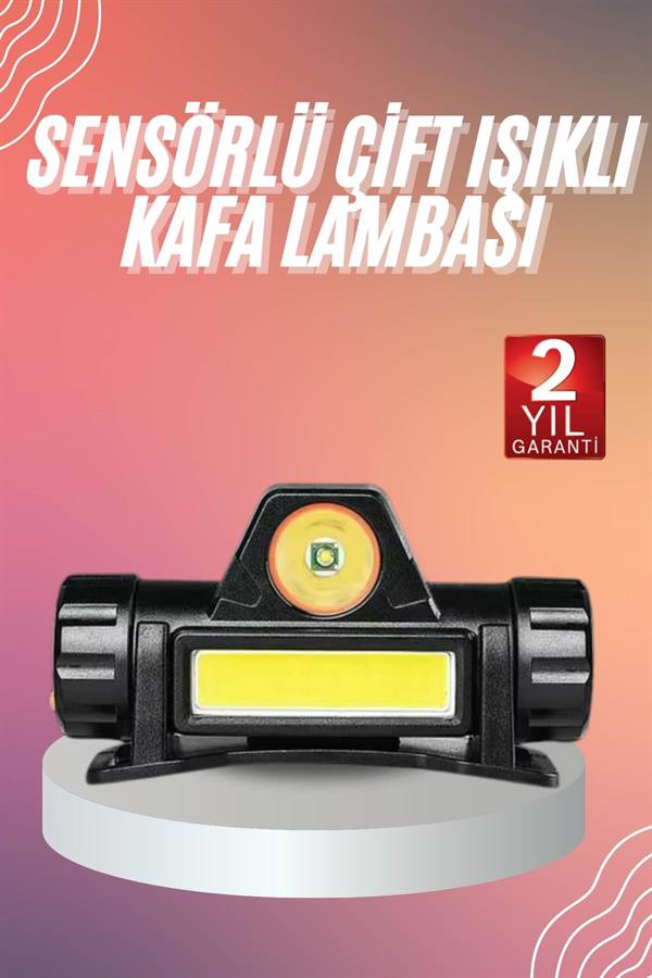 Compressed by jpeg-recompress Kafa Lambası Çalışma Işığı Kafa Feneri Şarjlı Mıknatıslı Fenerli - Görsel 1