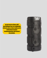Kompakt Tasarım, Yüksek Ses Performansı – Çoklu Giriş Seçenekli Kablosuz Hoparlör (Bluetooth, USB, SD Kart, AUX) - Görsel 3